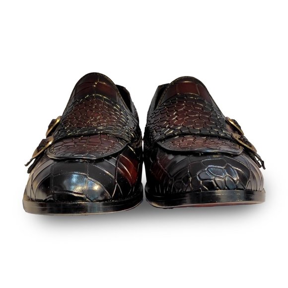 Bashwood Handmade Crocodile Style Men's Leather Loafer - Picture 4 of 4